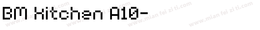 BM kitchen A10字体转换